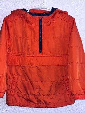 Old Navy Navy and Orange Kids' Hooded Jacket